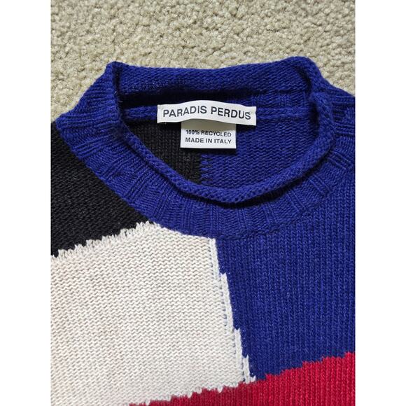 Paradis Perdus Unisex Joseph Sweater Recycled Multicolor Dark 90s Inspired Small - Picture 3 of 4